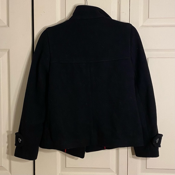 Banana Republic - black wool toggle button coat - Picture 4 of 6